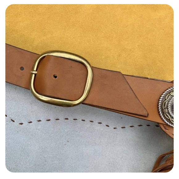 Cowhide Leather Chaps Belt Fringe Apron - handmade, one of a kind! - Picture 8 of 8